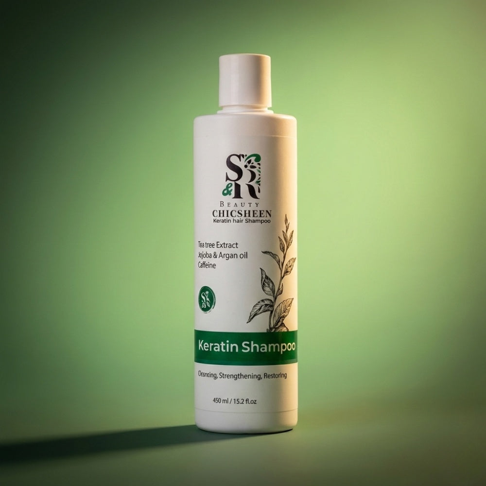 Keratin shampoo with tea tree, argan and caffeine, S&R Beauty, photo 3