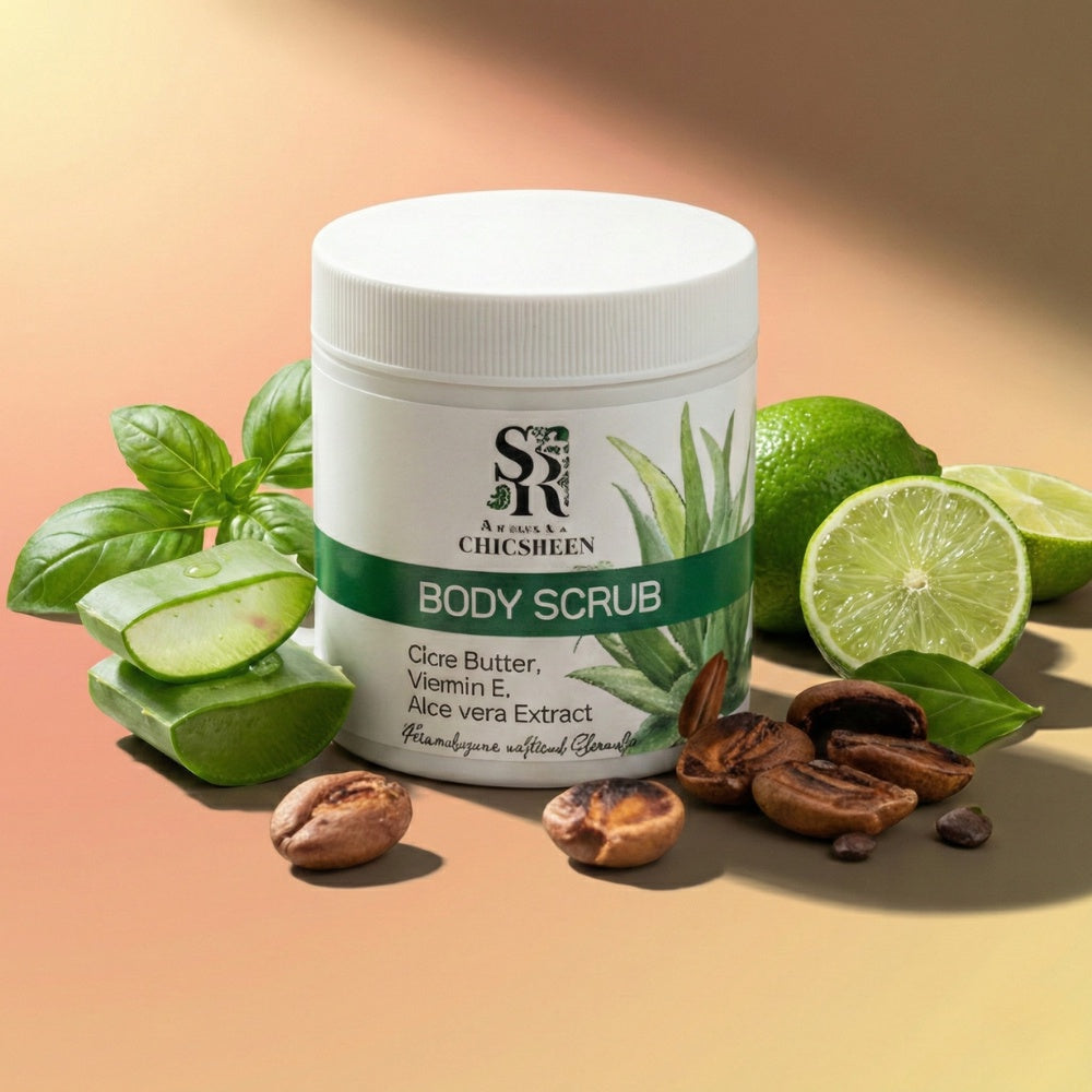 Shea butter body scrub with oat and licorice, S&R Beauty, photo 3