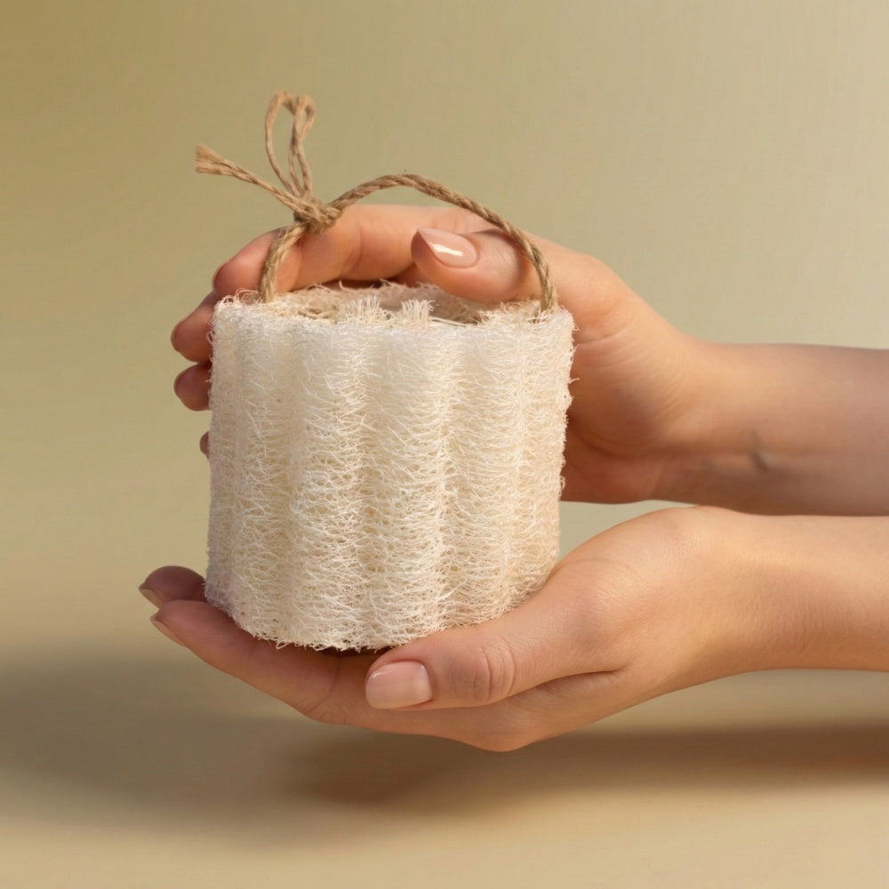 Quarter cob natural Egyptian loofah, S&R Beauty, photo 3