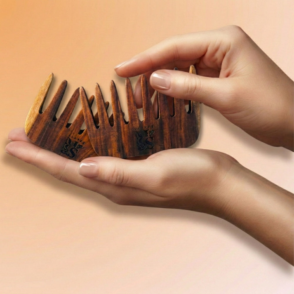 Wooden hair comb, anti-static, S&R Beauty, photo 2