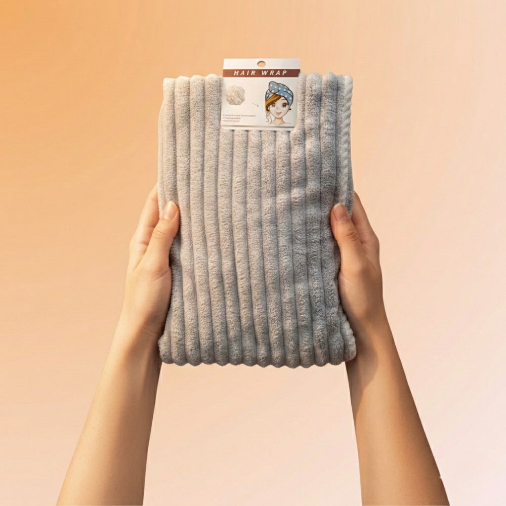 Microfiber hair towel, reduces frizz, S&R Beauty, photo 3