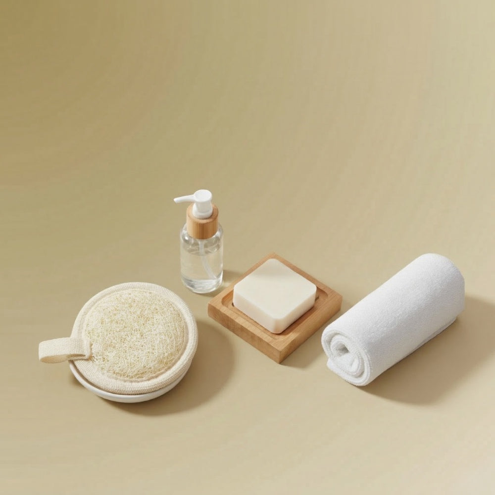 Small round loofah for the face, S&R Beauty, photo 3
