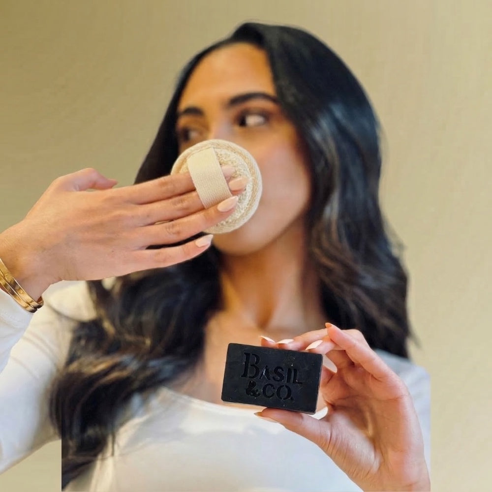 Small round loofah for the face, S&R Beauty, photo 4